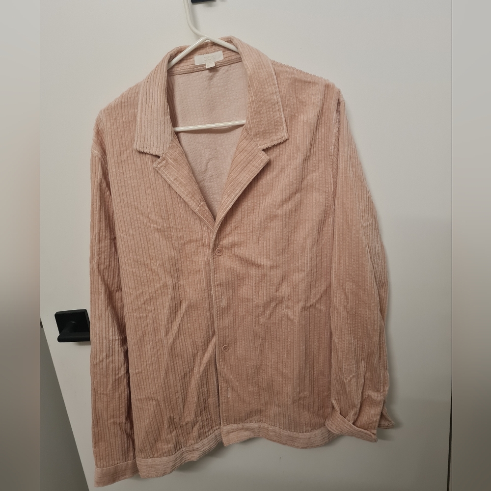COS blush Pink Cord Overshirt